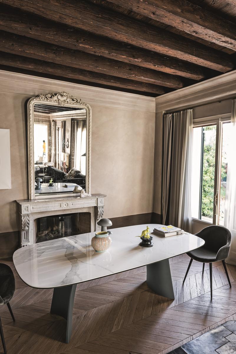 Rectangular glass table | Moonlight by Midj