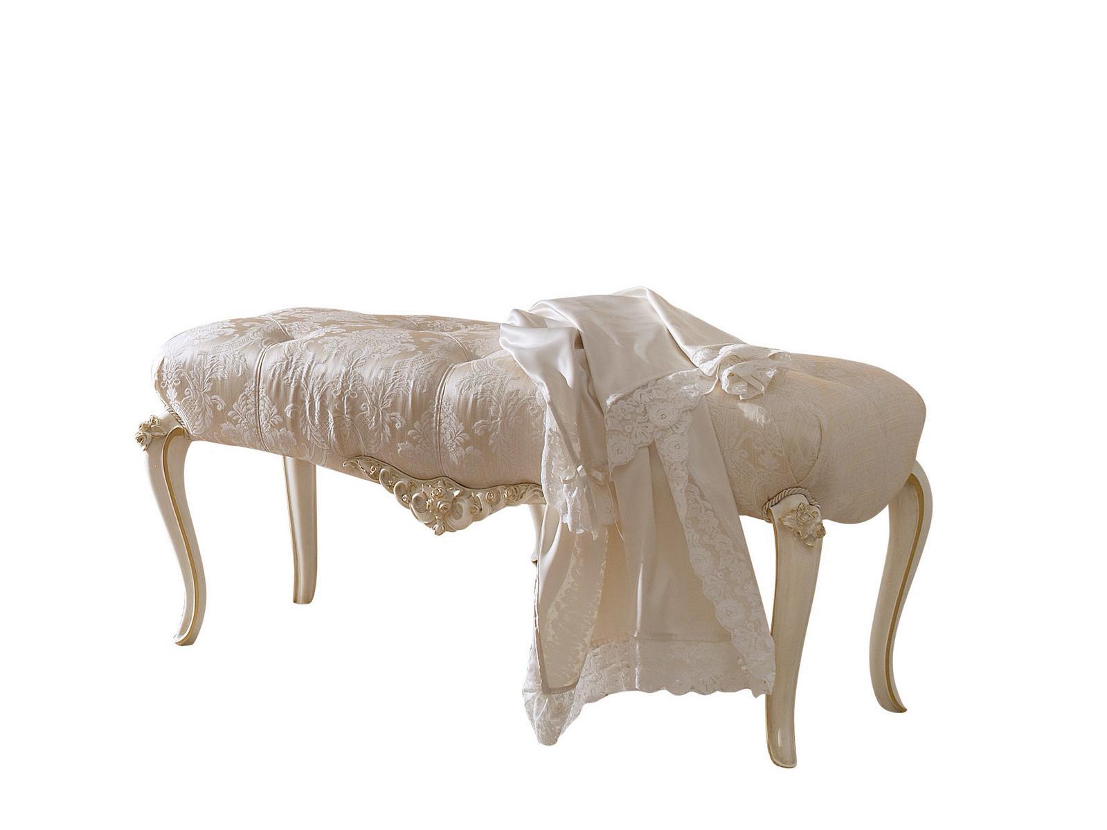 MICHELANGELO Upholstered fabric bench