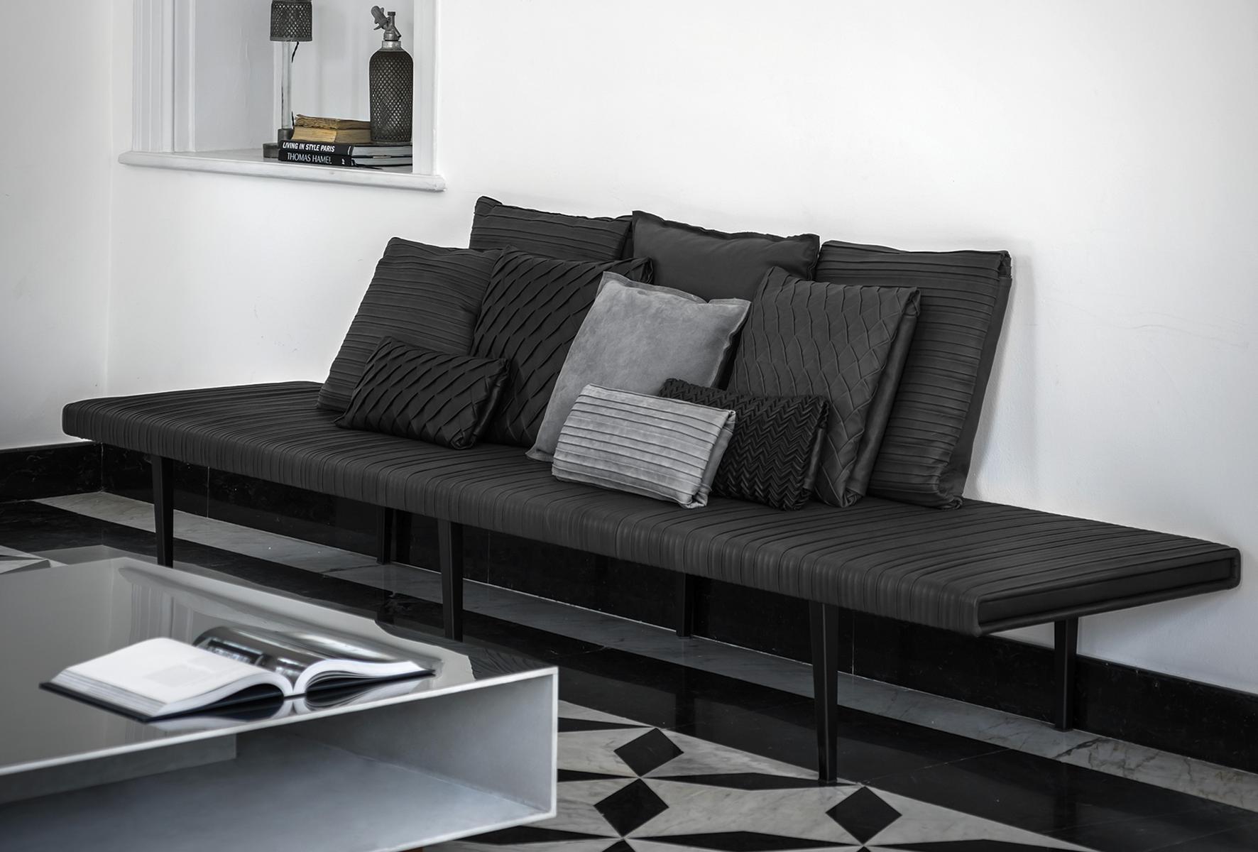 Upholstered leather bench | Garçon Special Edition Belle De Jour by Baxter