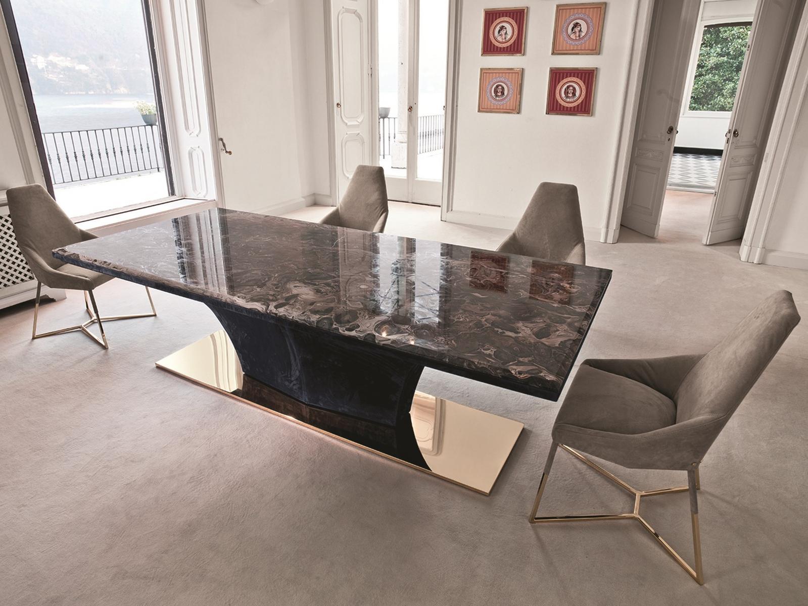 Rectangular metal table | Omotesando by Longhi