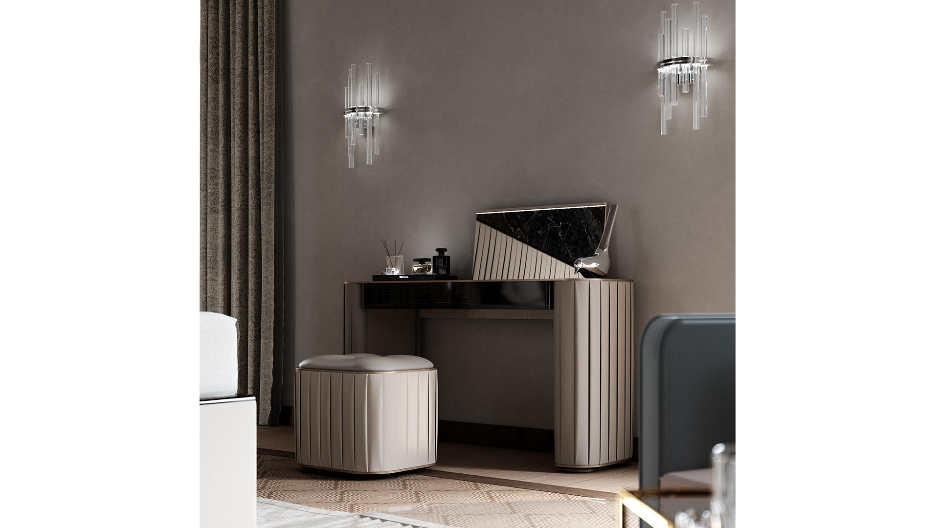 Wooden dressing table | Plissé by Reflex