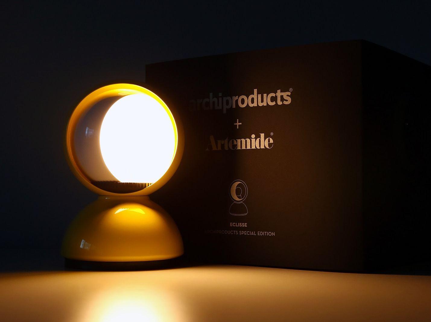 Painted metal table lamp | Eclisse Archiproducts Limited Edition by Artemide