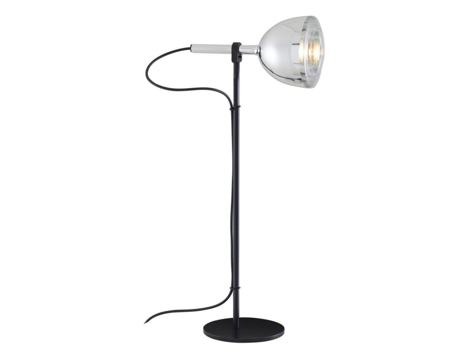 LED adjustable glass and steel desk lamp | Chrome Bell by Ligne Roset