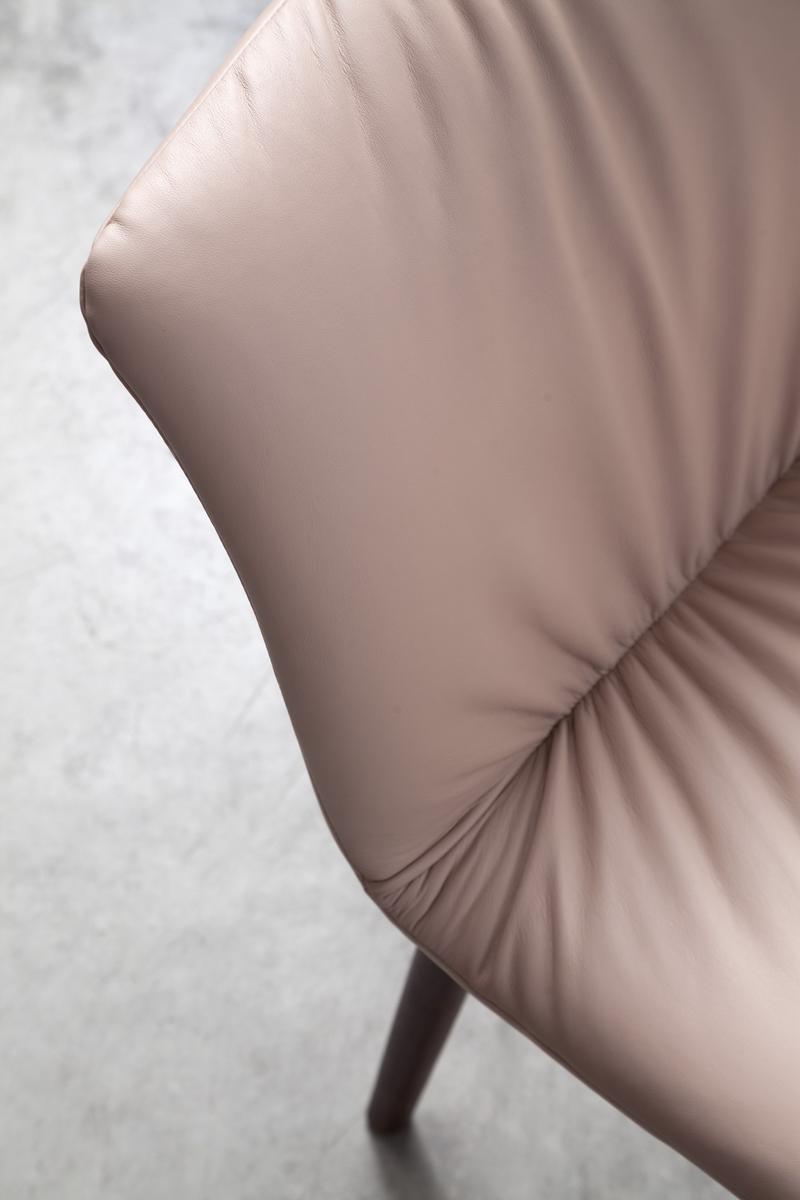 Upholstered leather chair | Felix by Tonin Casa