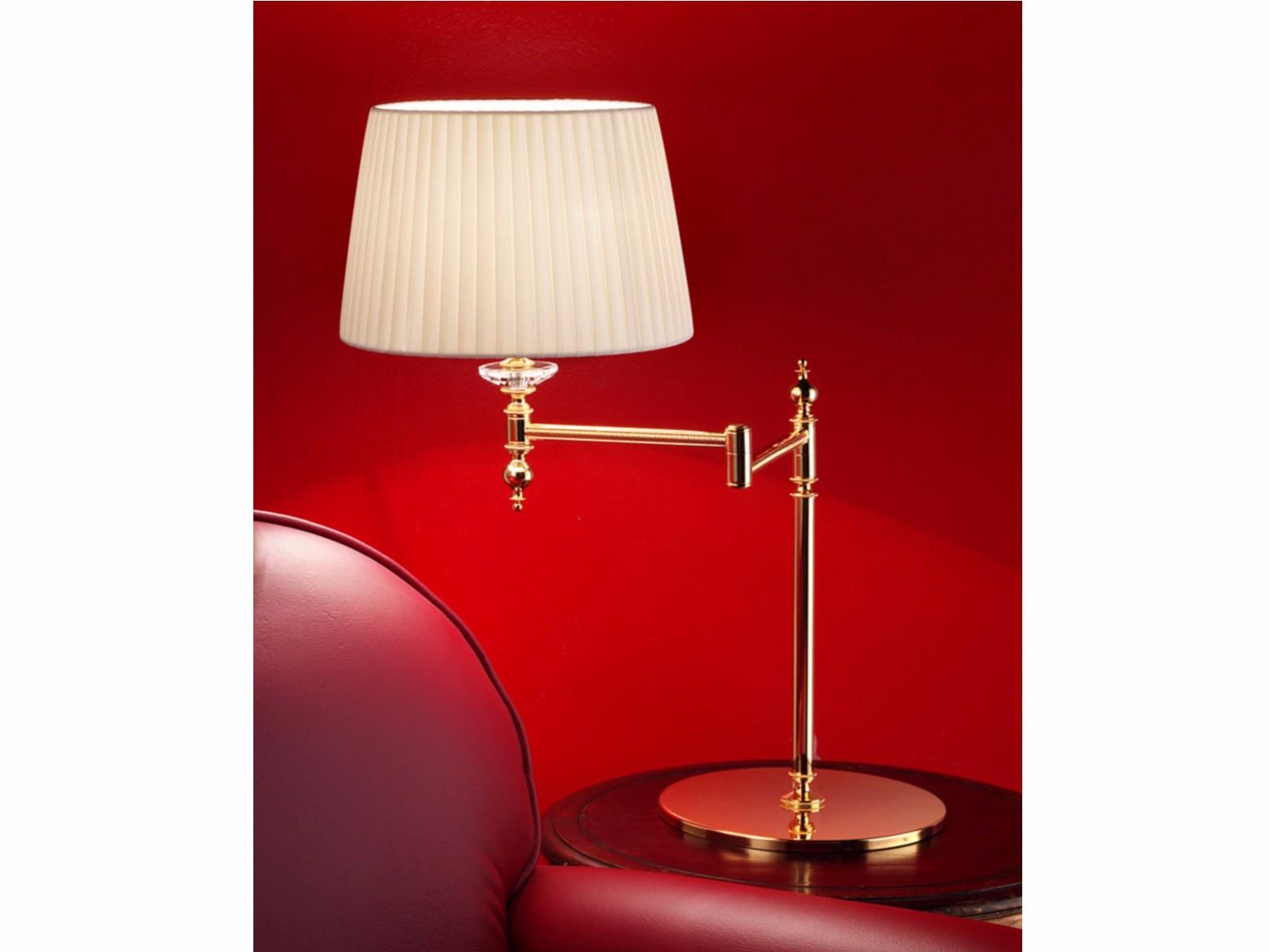 Incandescent adjustable brass table lamp | Brass & Spots Ve 1090 by Masiero