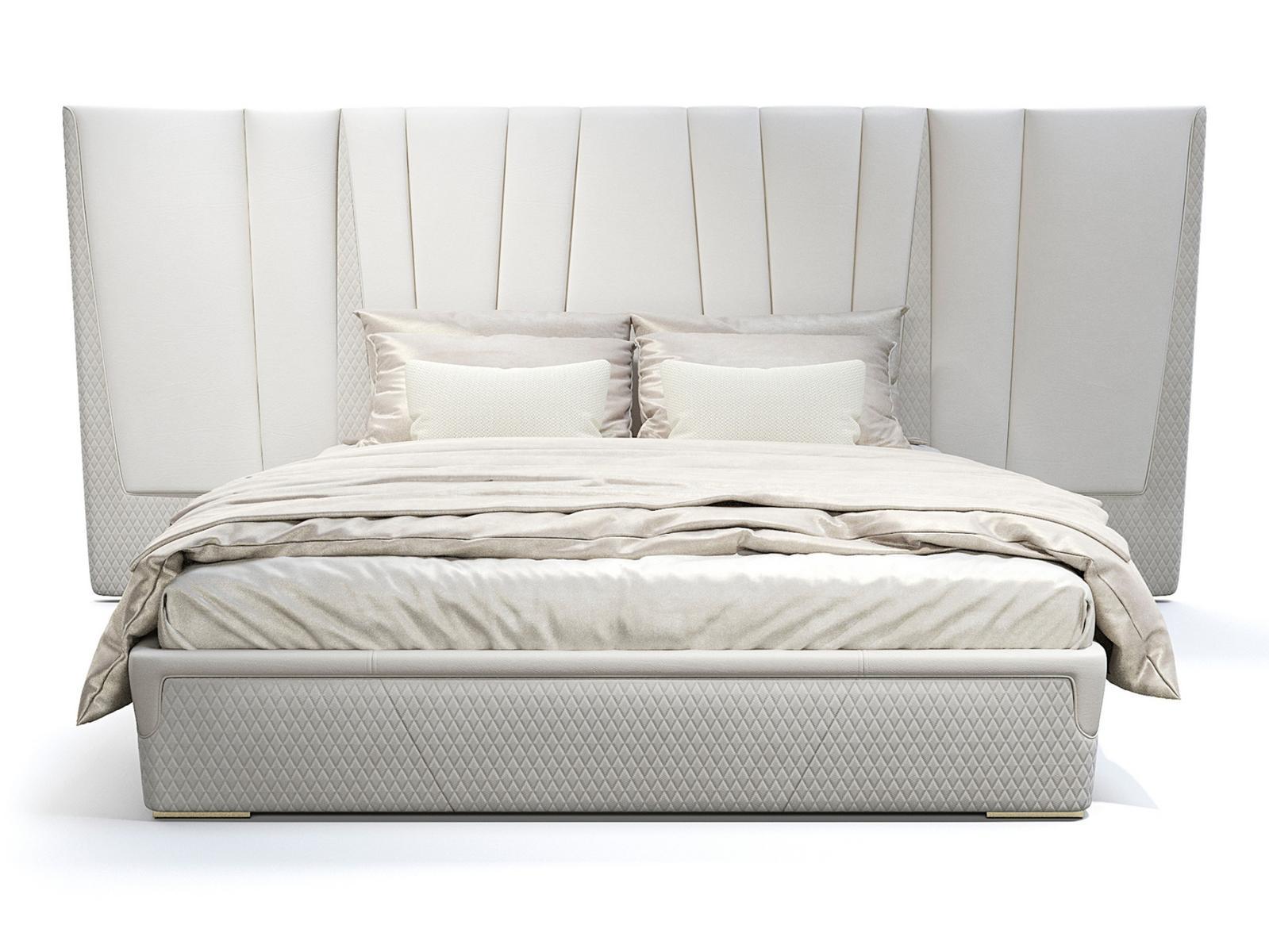 Double bed with upholstered headboard | Majestic Xl by Capital Collection