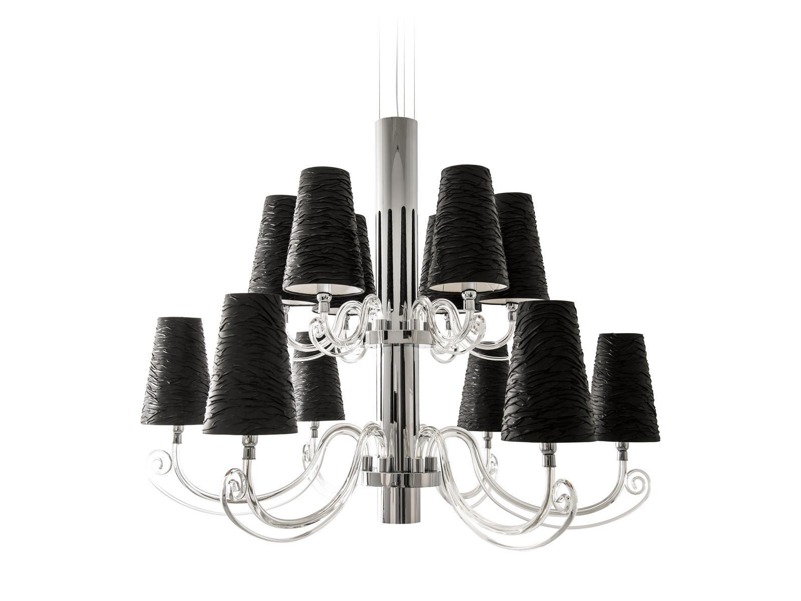 Direct-indirect light crystal chandelier | Arabian Pearls H12+1 by Ilfari