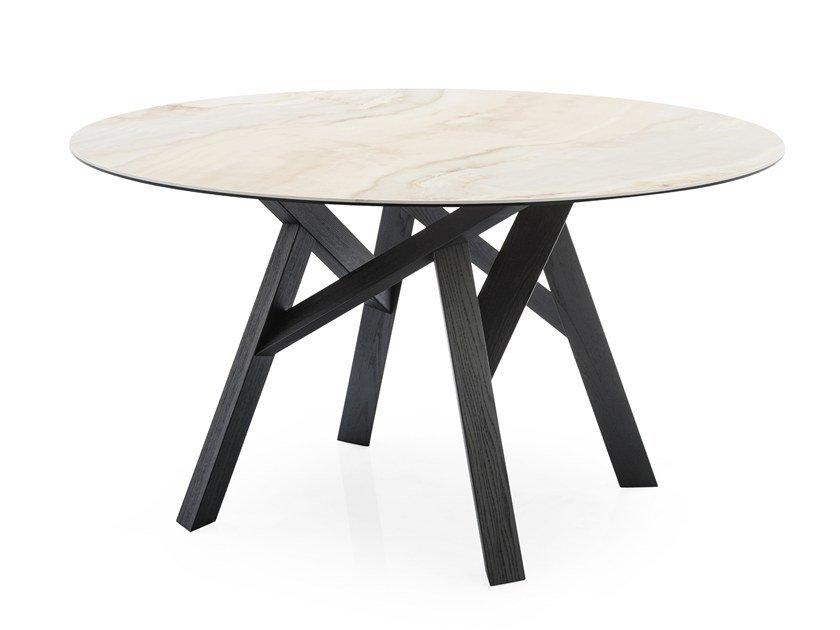 Round ceramic table | Jungle by Calligaris