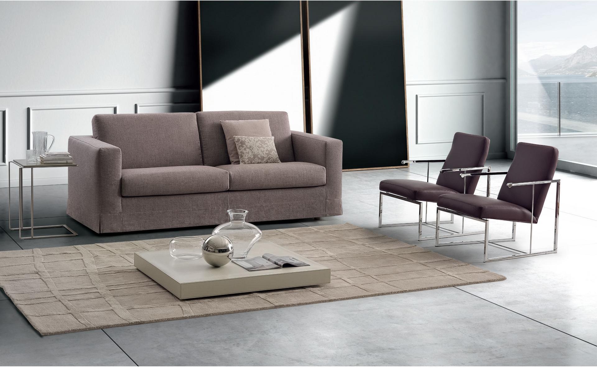 Fabric sofa bed with removable cover | Memo by Dema