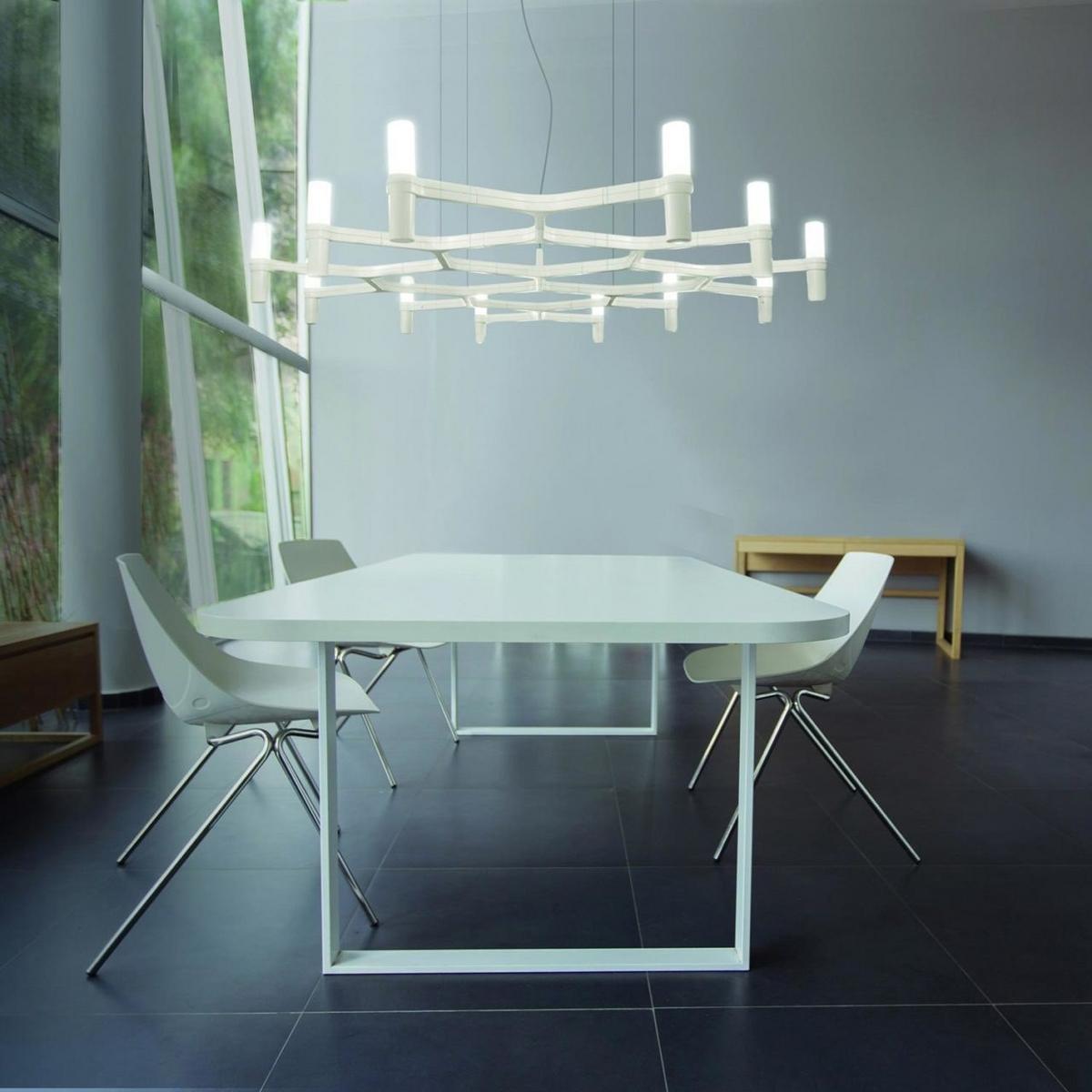 Contemporary style LED pendant lamp | Crown Plana Mega by Nemo