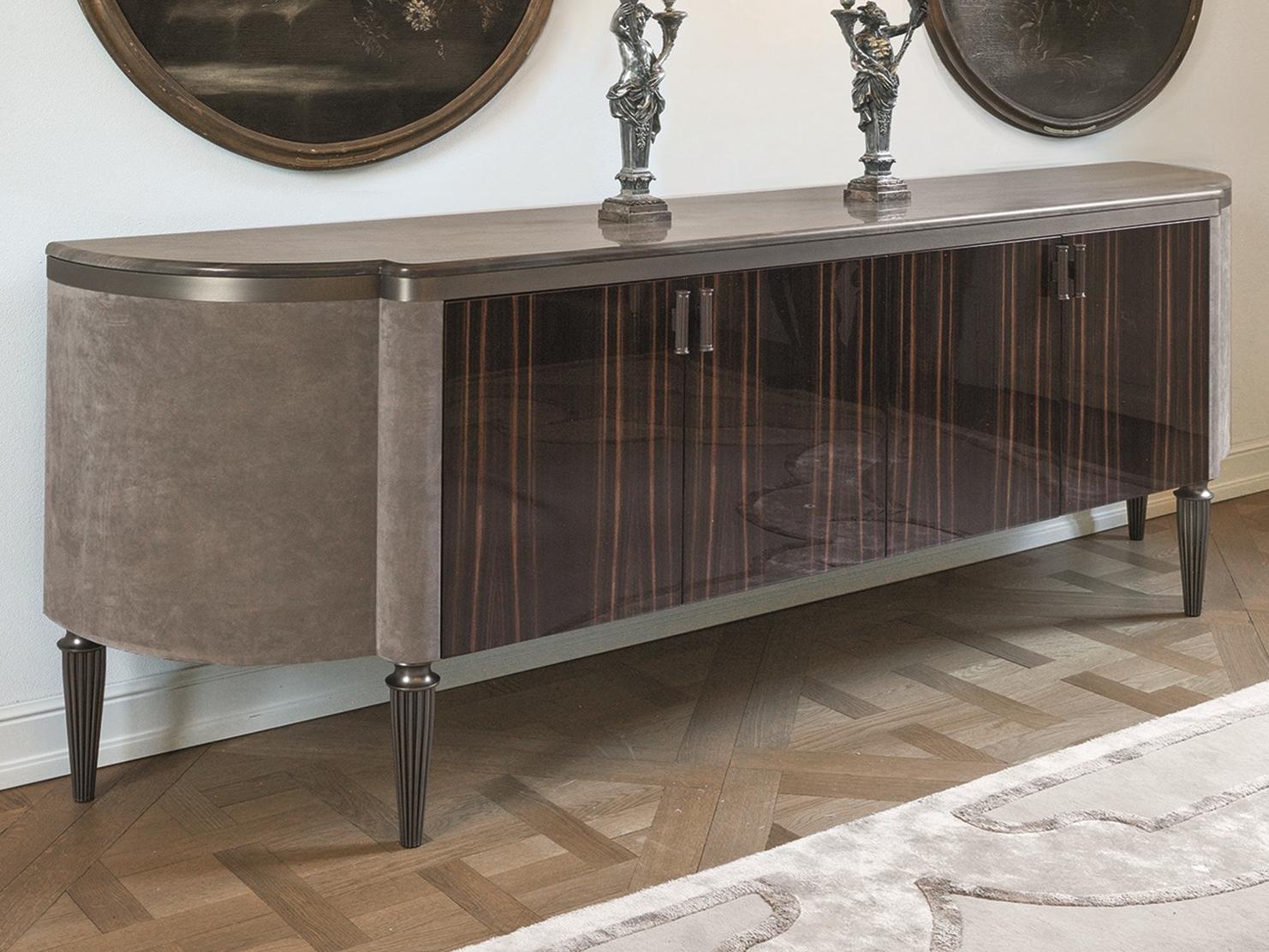 Modular veneer sideboard with doors | Julian by Longhi