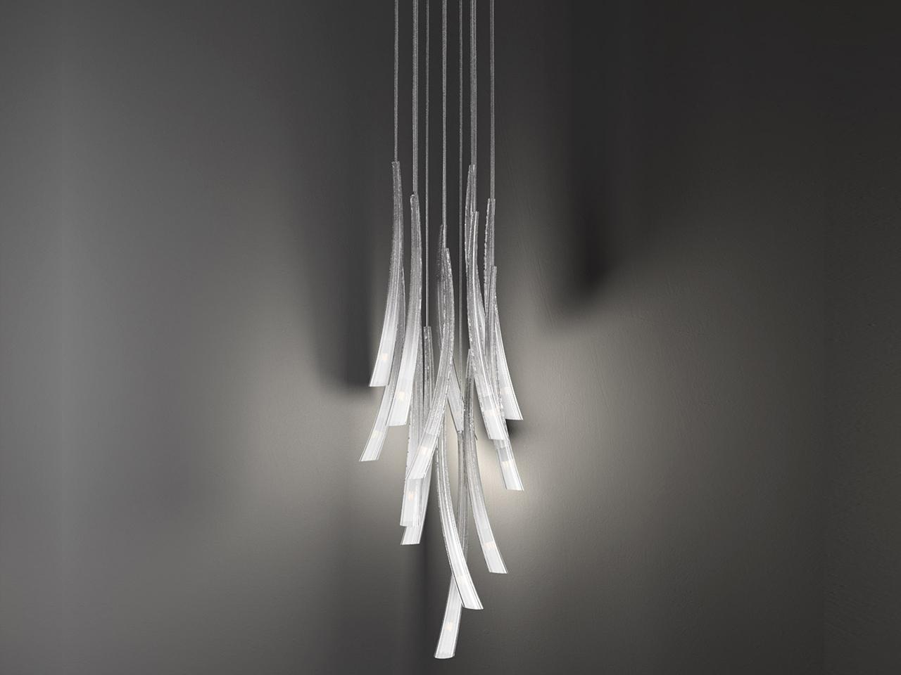Blown glass pendant lamp | Pulsa 439 by Italamp