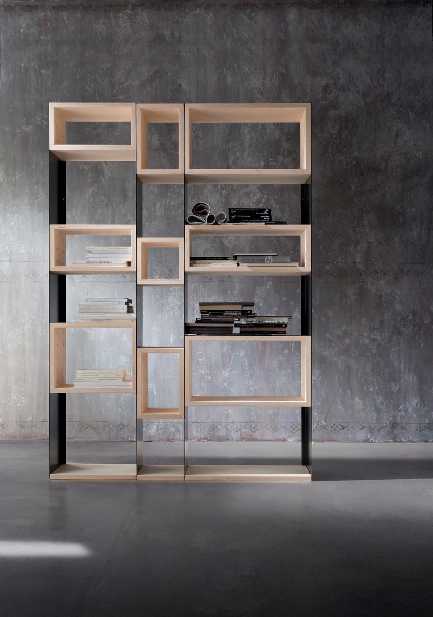 Open modular bookcase | Concrete by Zava