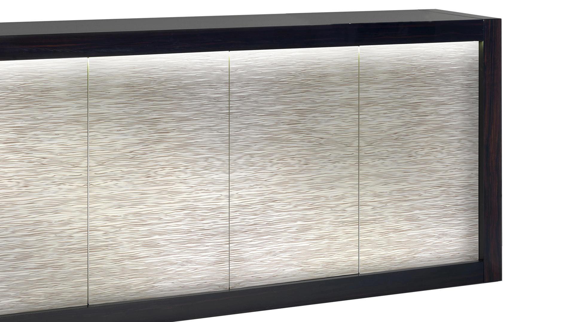 Wooden sideboard with integrated lighting | Dune by Reflex