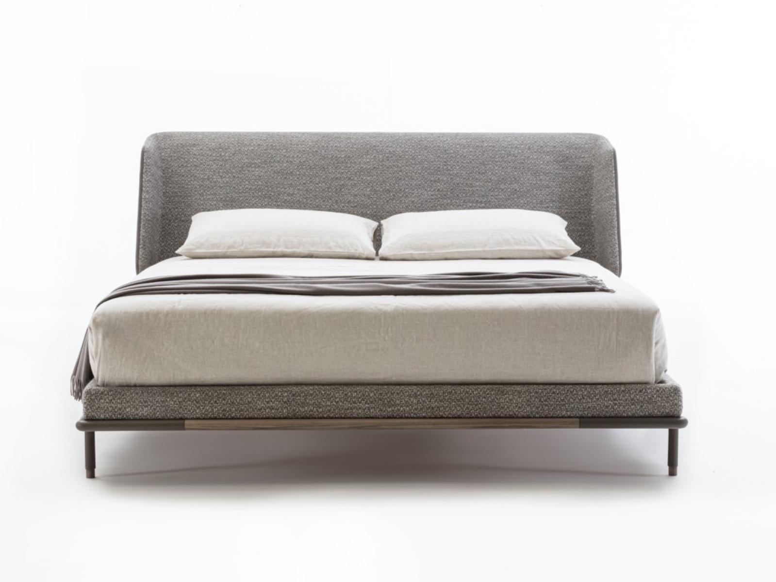 Double bed with upholstered headboard | Alfred by Frigerio