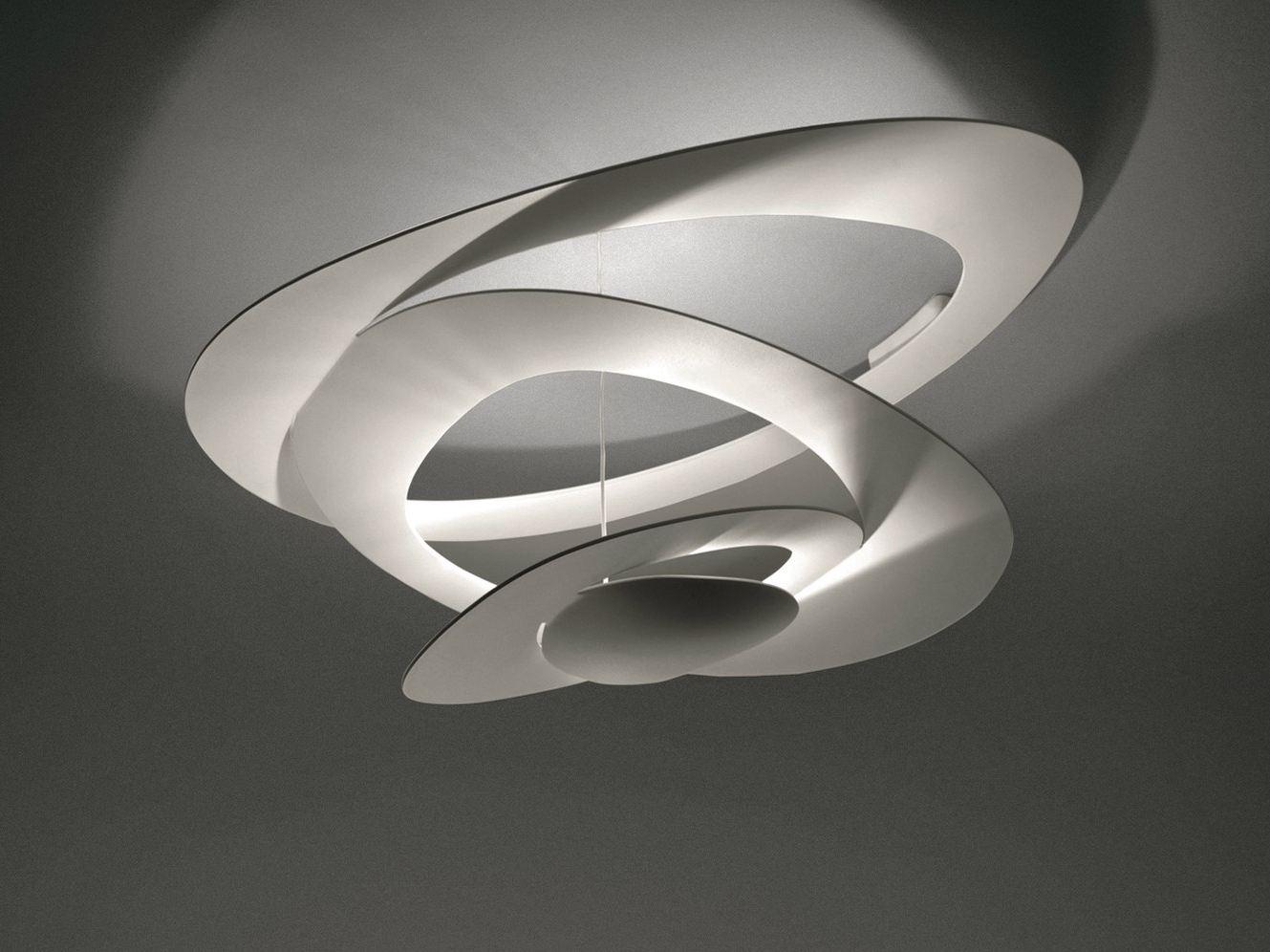 Indirect light aluminium ceiling lamp | Pirce by Artemide
