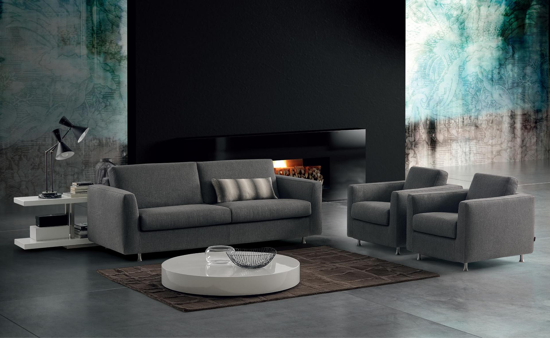 Fabric sofa bed with removable cover | Cambio by Dema