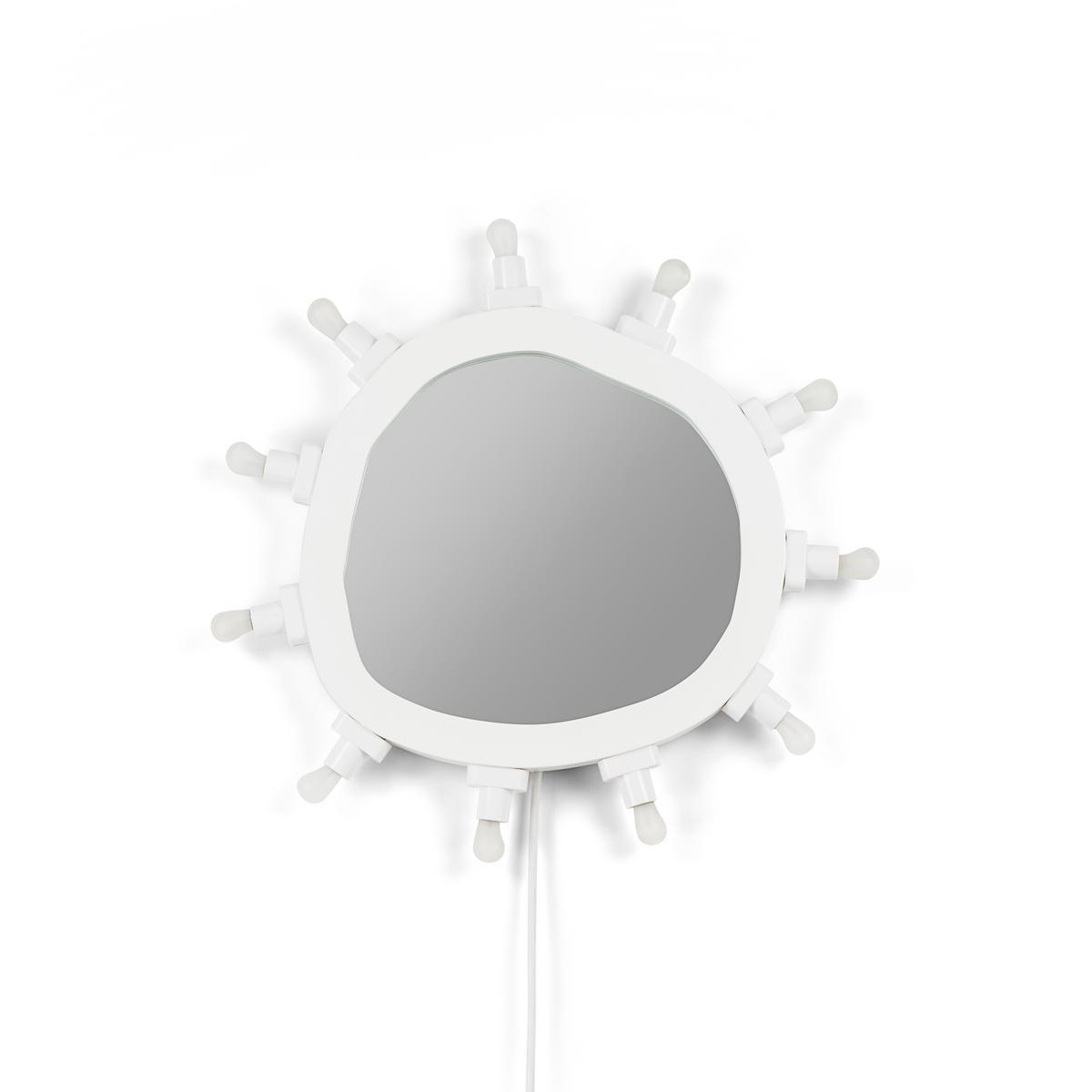 Wall-mounted mirror with integrated lighting | Luminaire Small by Seletti