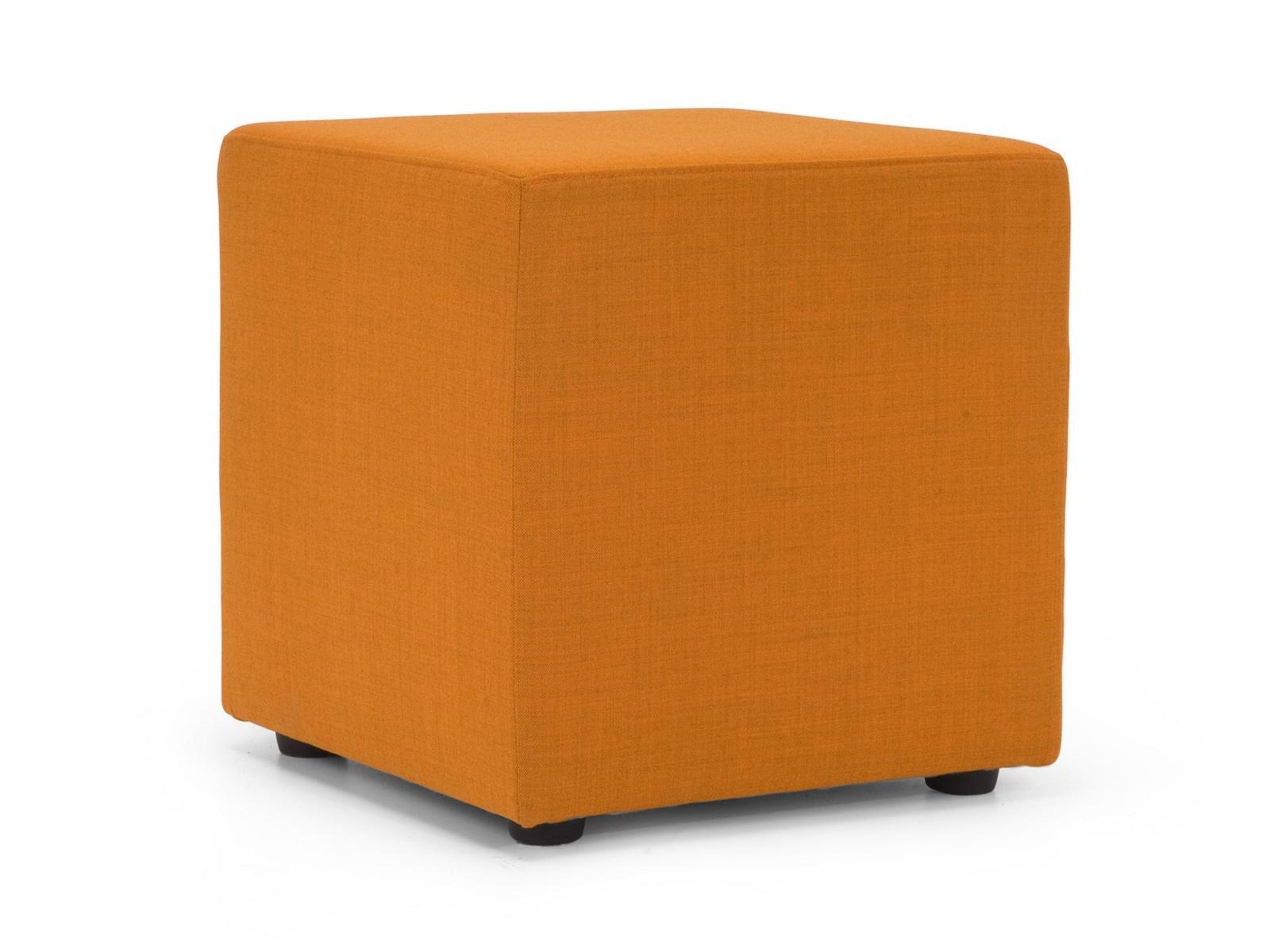 Upholstered square fabric pouf | Basic by Domingo salotti