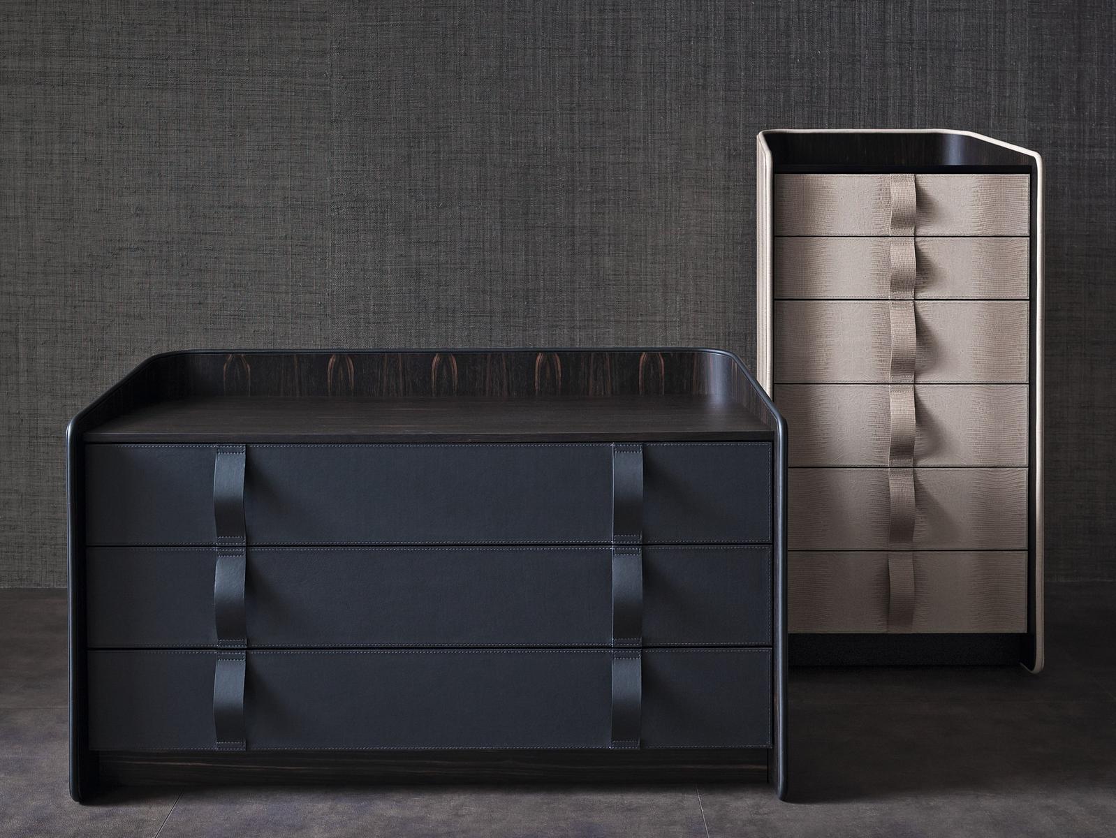 Leather chest of drawers | Gentleman by Flou