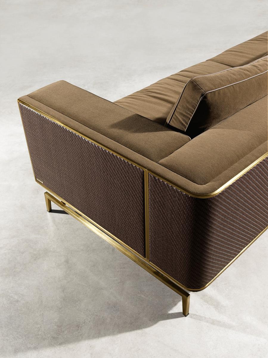 Sectional 3 seater fabric sofa | Backstage by Visionnair
