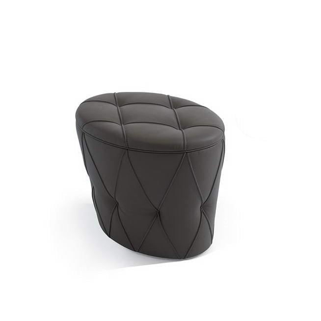 Oval leather pouf | Pinko by Cattelan Italia