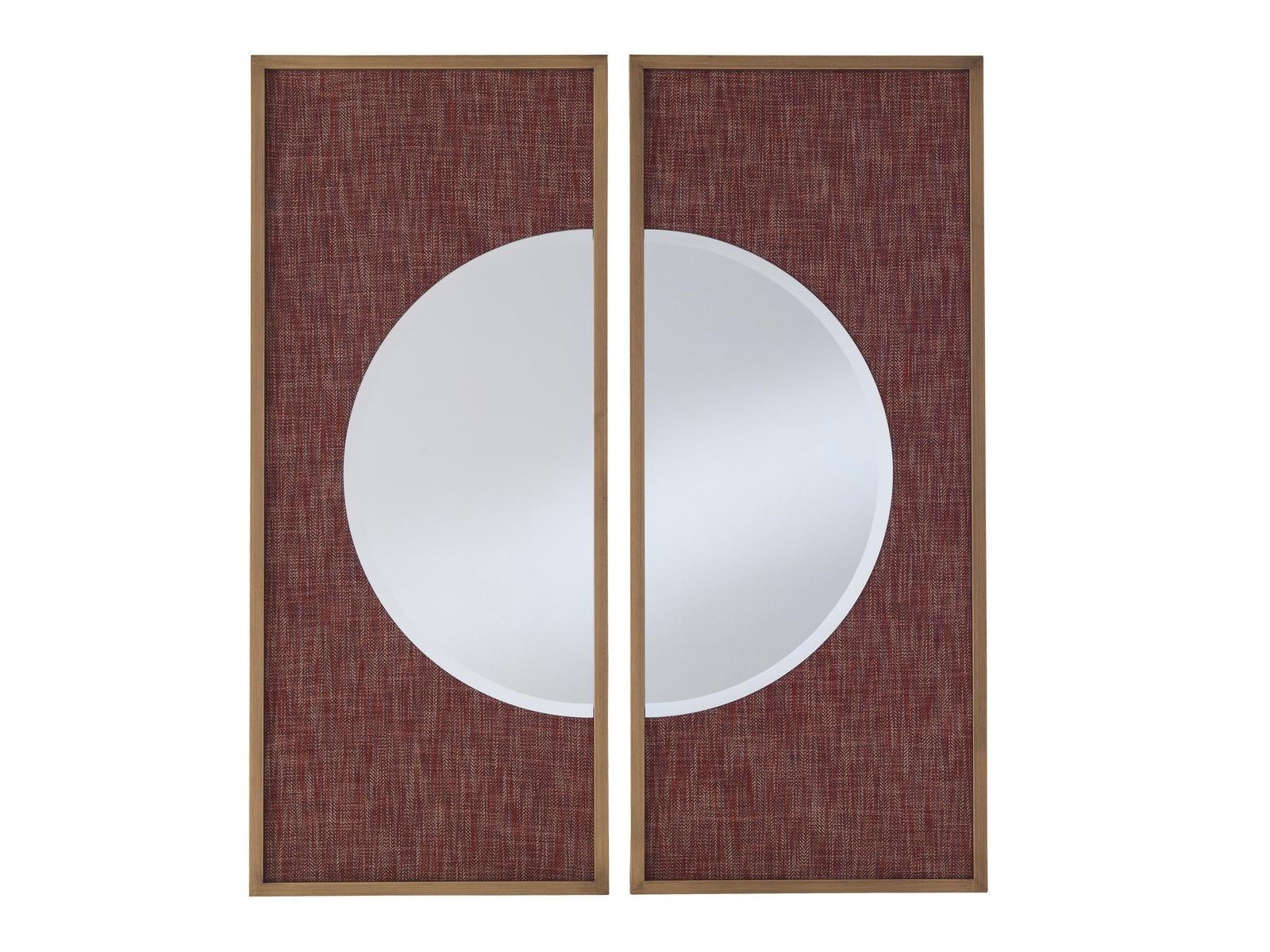 Framed wall-mounted brass mirror | Connery_2 by Gianfranco Ferre Home