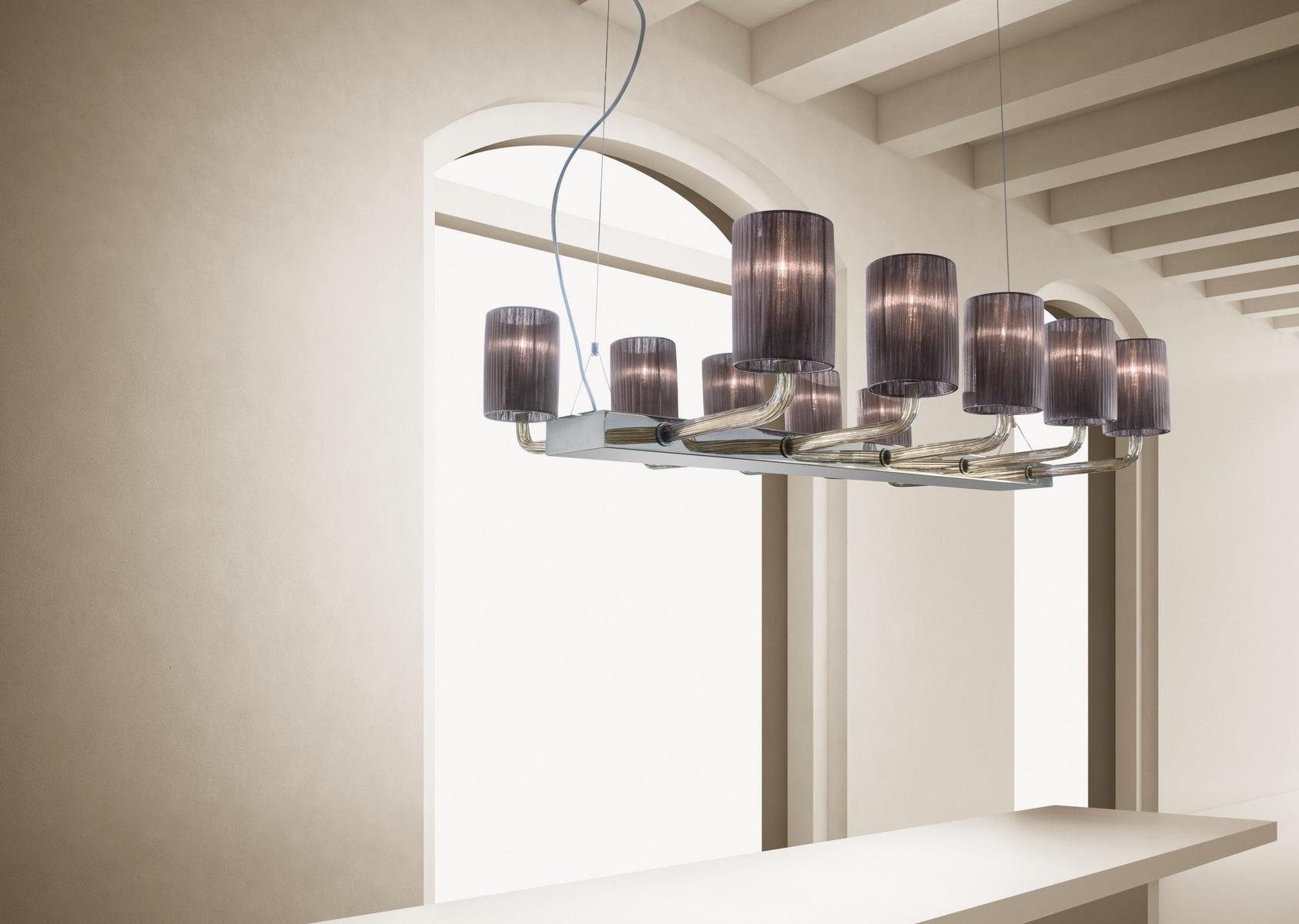 Glass chandelier | Can Can by Sylcom