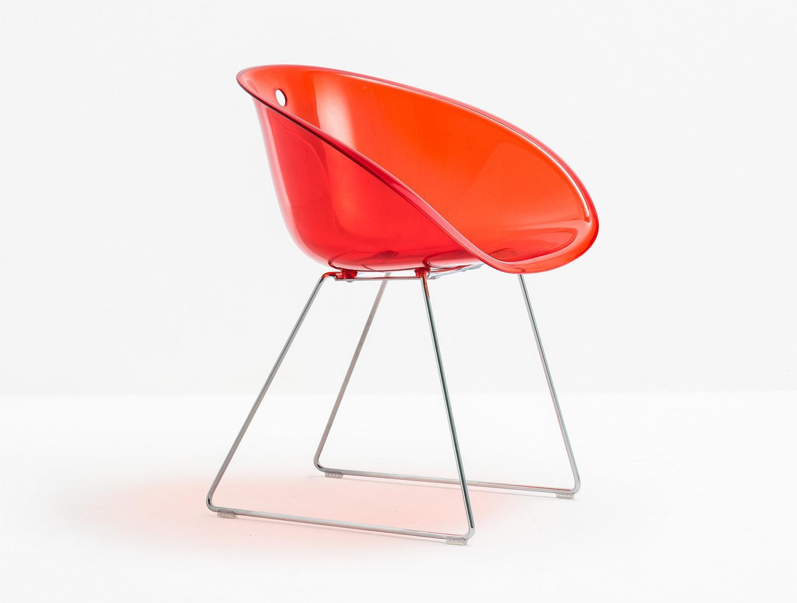 Sled base polycarbonate chair | Gliss 921 by Pedrali
