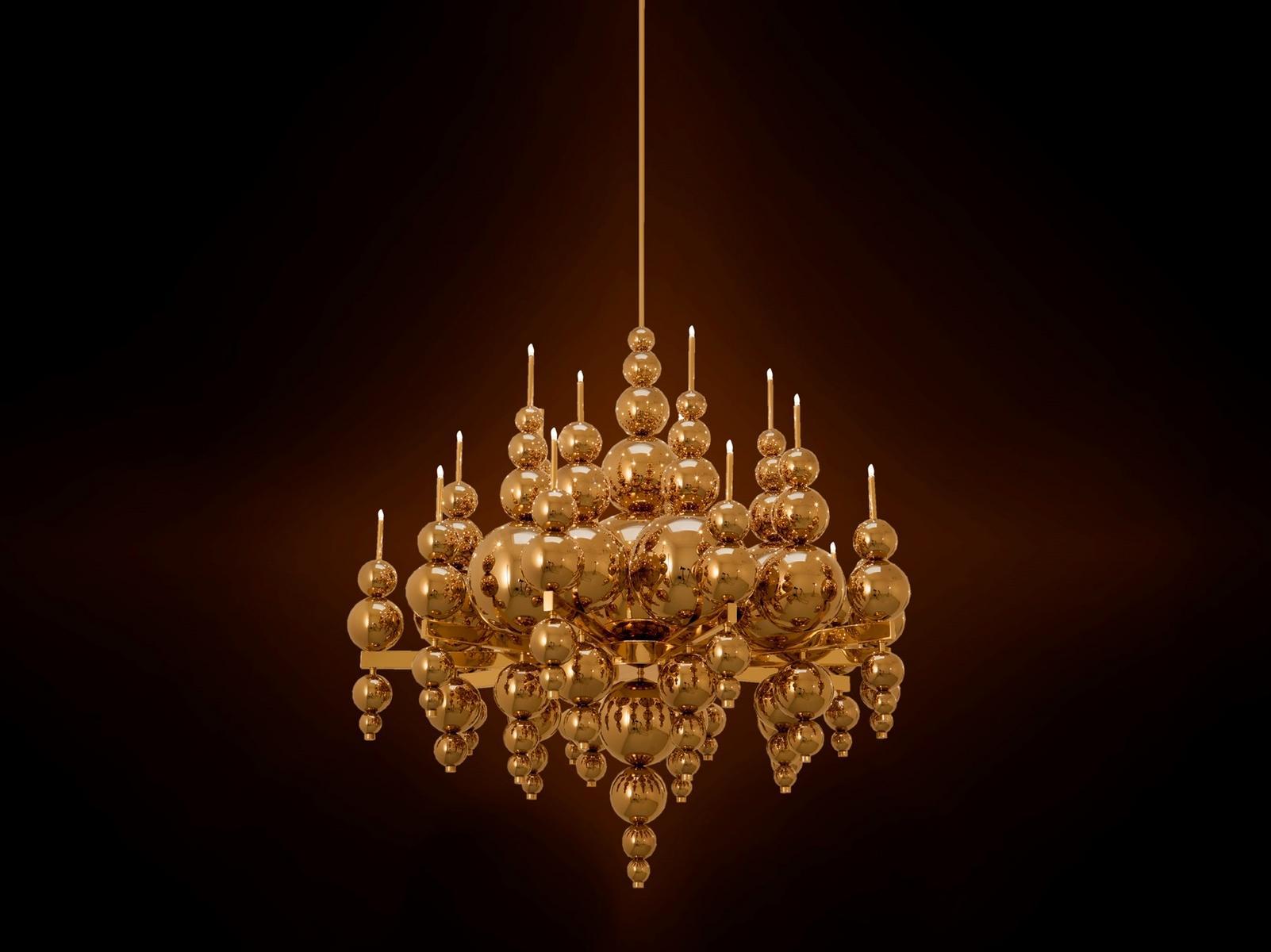 Indirect light glass pendant lamp | Tears From Moon H20 Xl by Ilfari