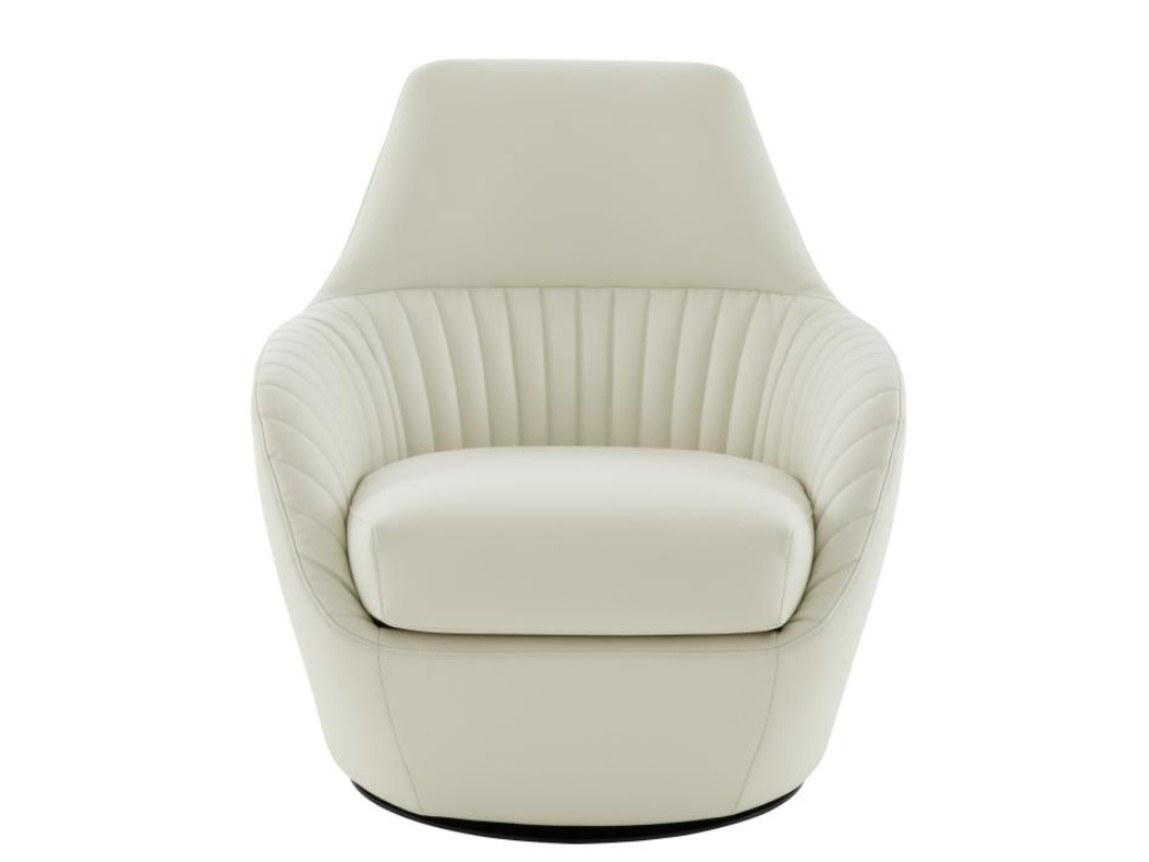 Swivel upholstered fabric armchair with armrests | Amédée by Ligne Roset