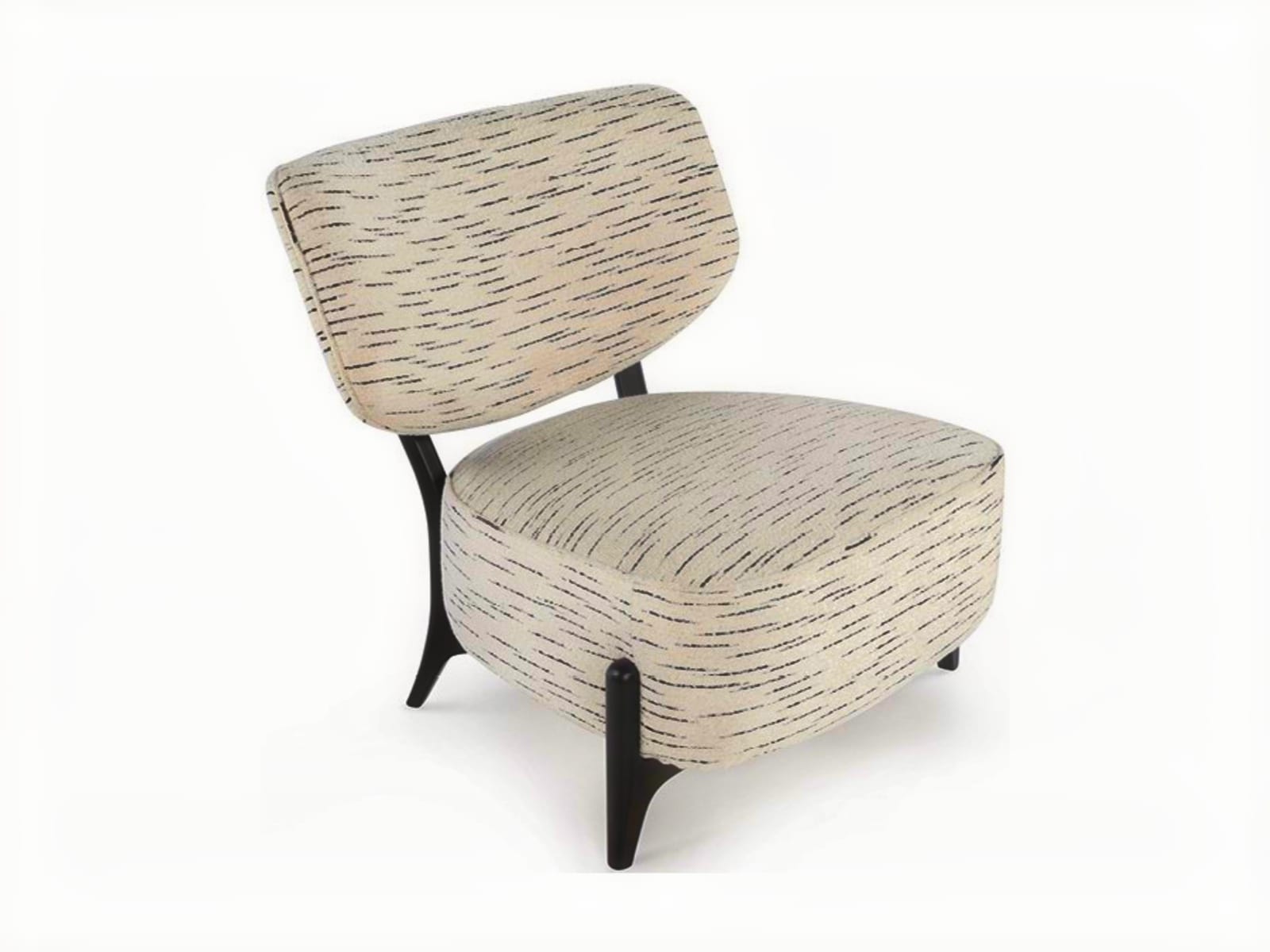 The 'Silla' armchair features a distinctive embracing backrest and sturdy external legs, offering both comfort and a stylized, Scandinavian-inspired design. | Silla by Calia Italia