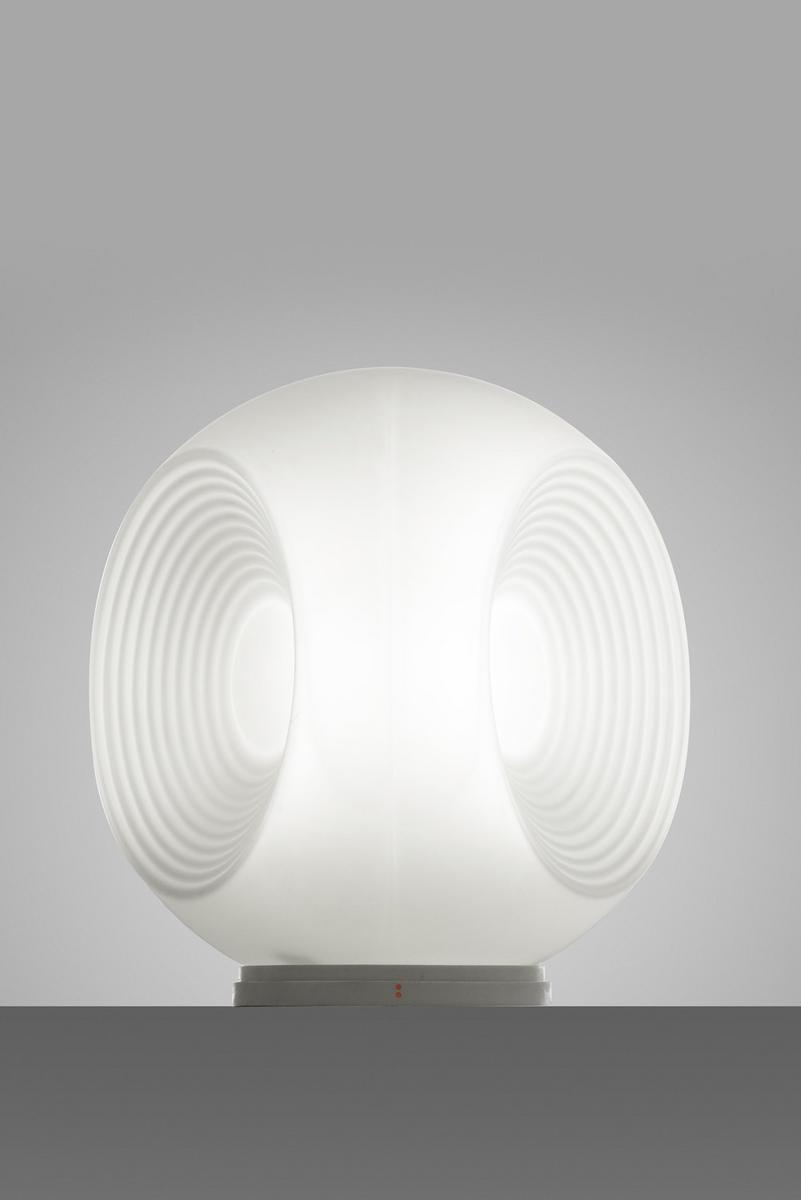 Fluorescent blown glass table lamp | Eyes by Fabbian