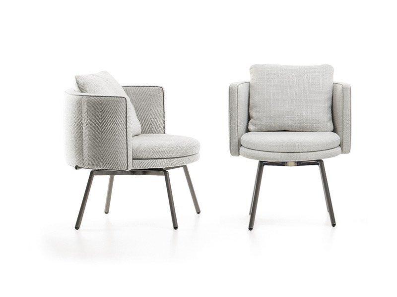 Upholstered fabric chair | Torii by Minotti