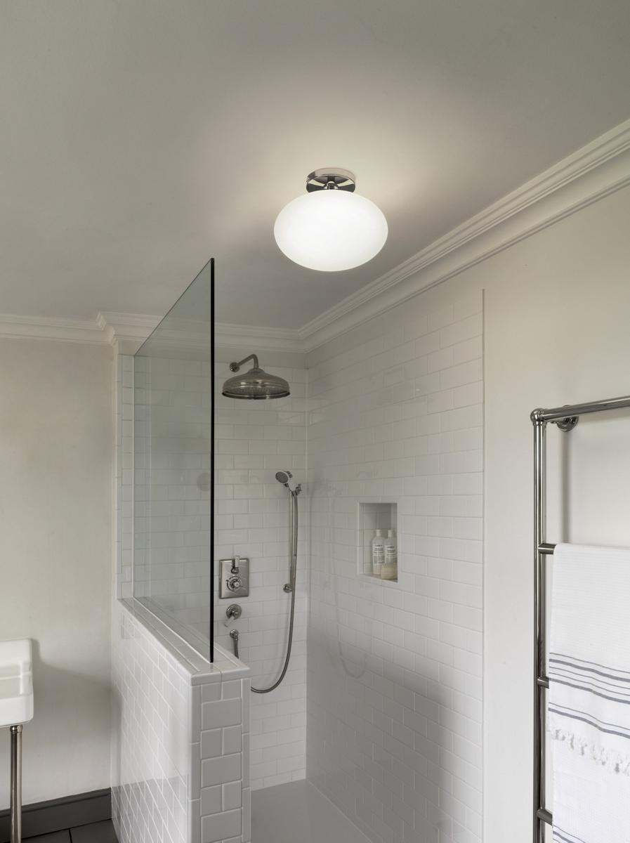 Opal glass ceiling lamp with dimmer | Zeppo by Astro lighting