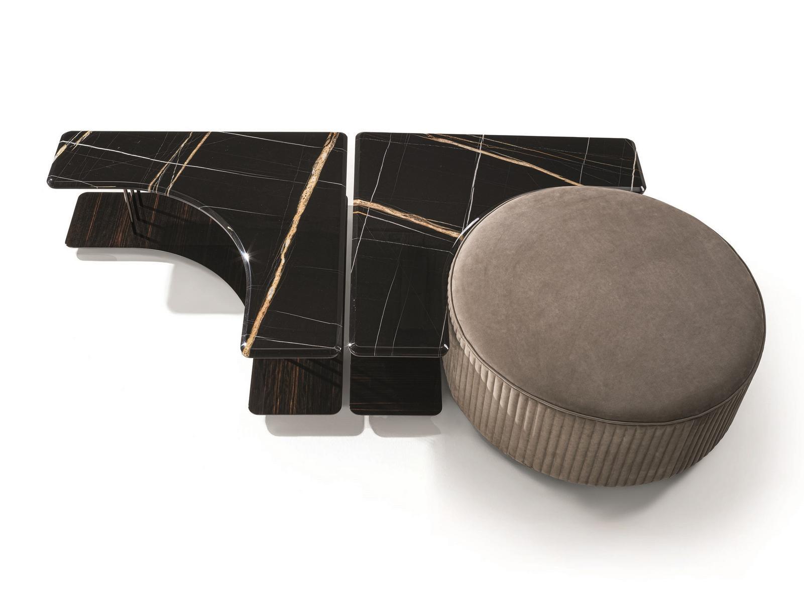 Square metal coffee table | Saturn by Longhi