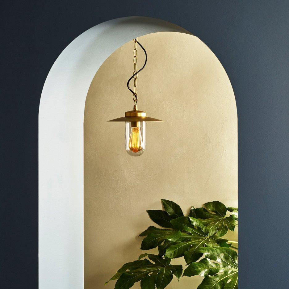 LED pendant lamp in brass and glass | Portree by Astro lighting