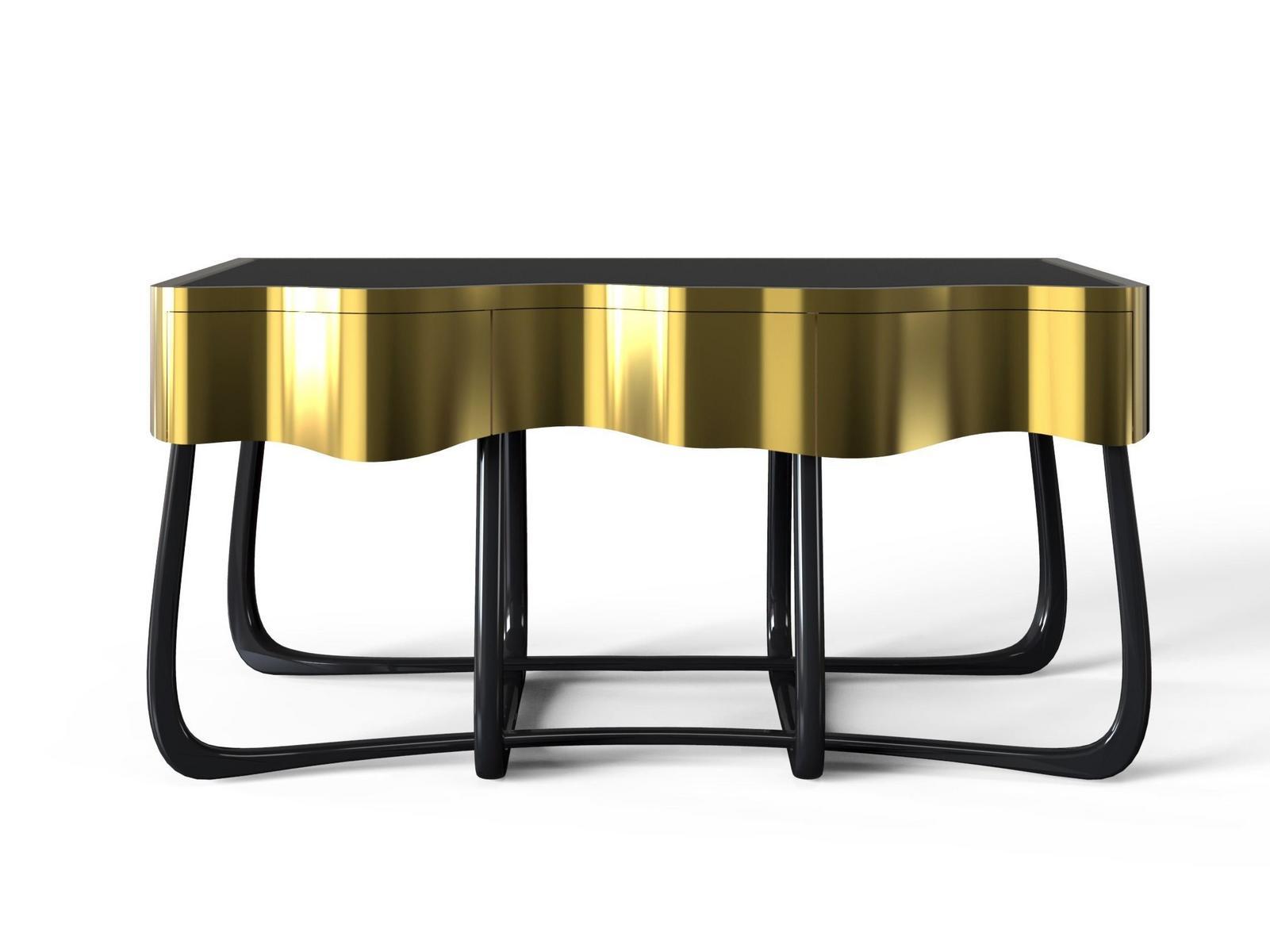 Mahogany bedside table with drawers | Sinuous by Boca Do Lobo