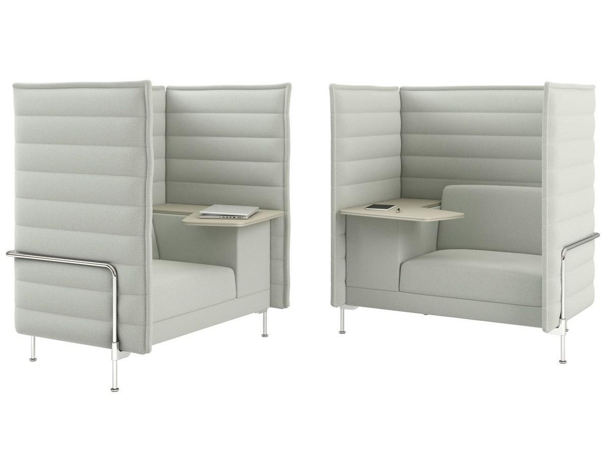High-back fabric small sofa | Alcove Highback Work by Vitra