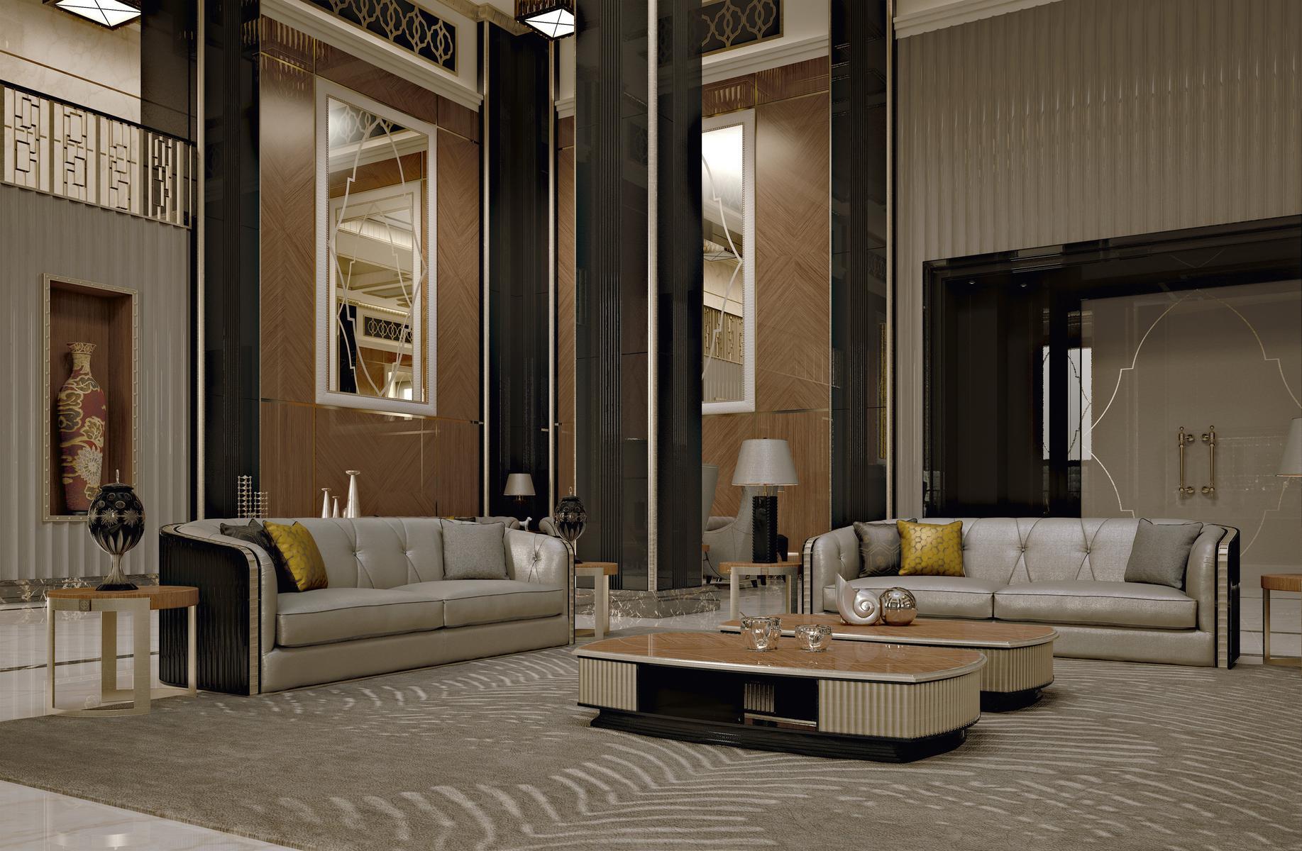 3 seater fabric sofa | Bauhaus by Bruno Zampa