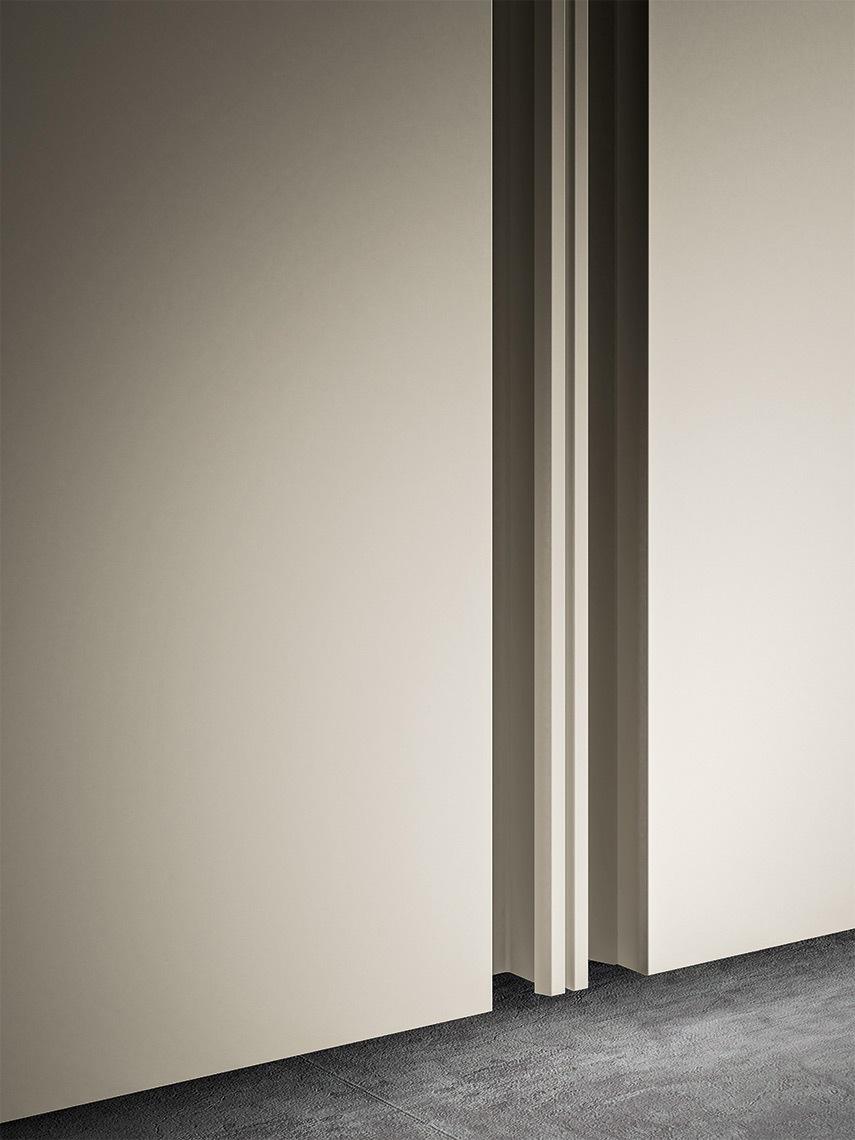 Corner lacquered wardrobe with doors | Split by ALF Dafre