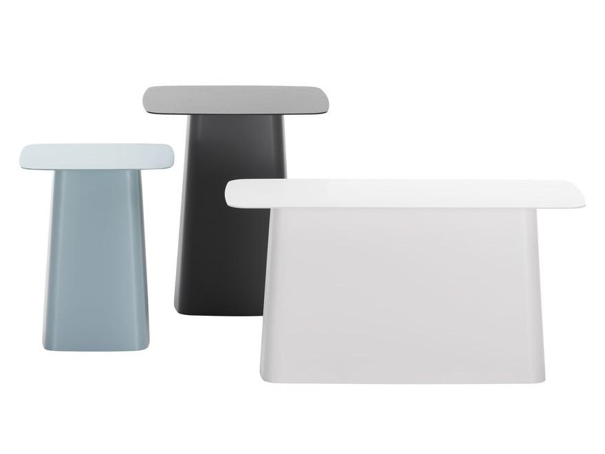 Powder coated steel garden side table | Metal Side Outdoor by Vitra