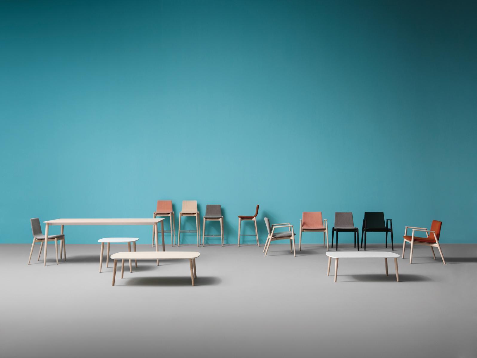 Extending rectangular ash table | Malmö Tml by Pedrali