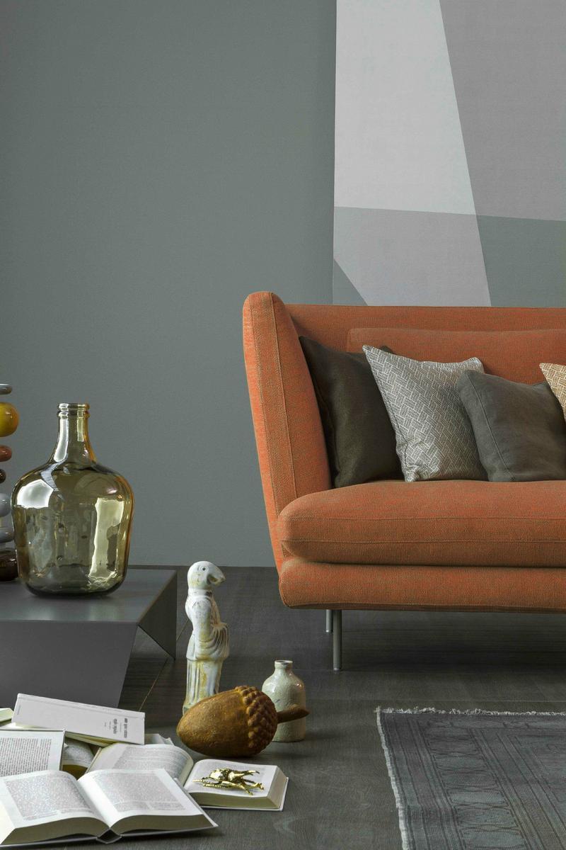 Upholstered fabric sofa with removable cover | Lars High by Bonaldo