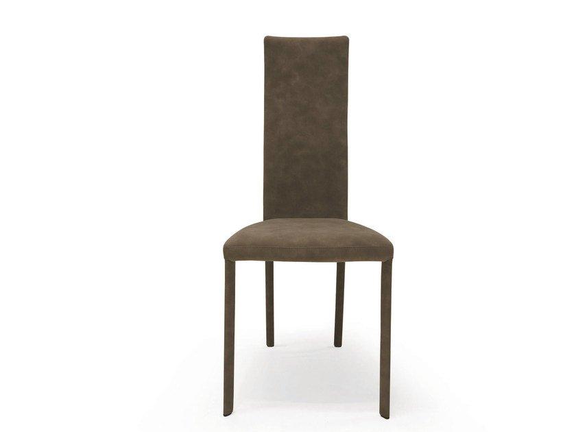 Upholstered fabric chair | Luna by Riflessi