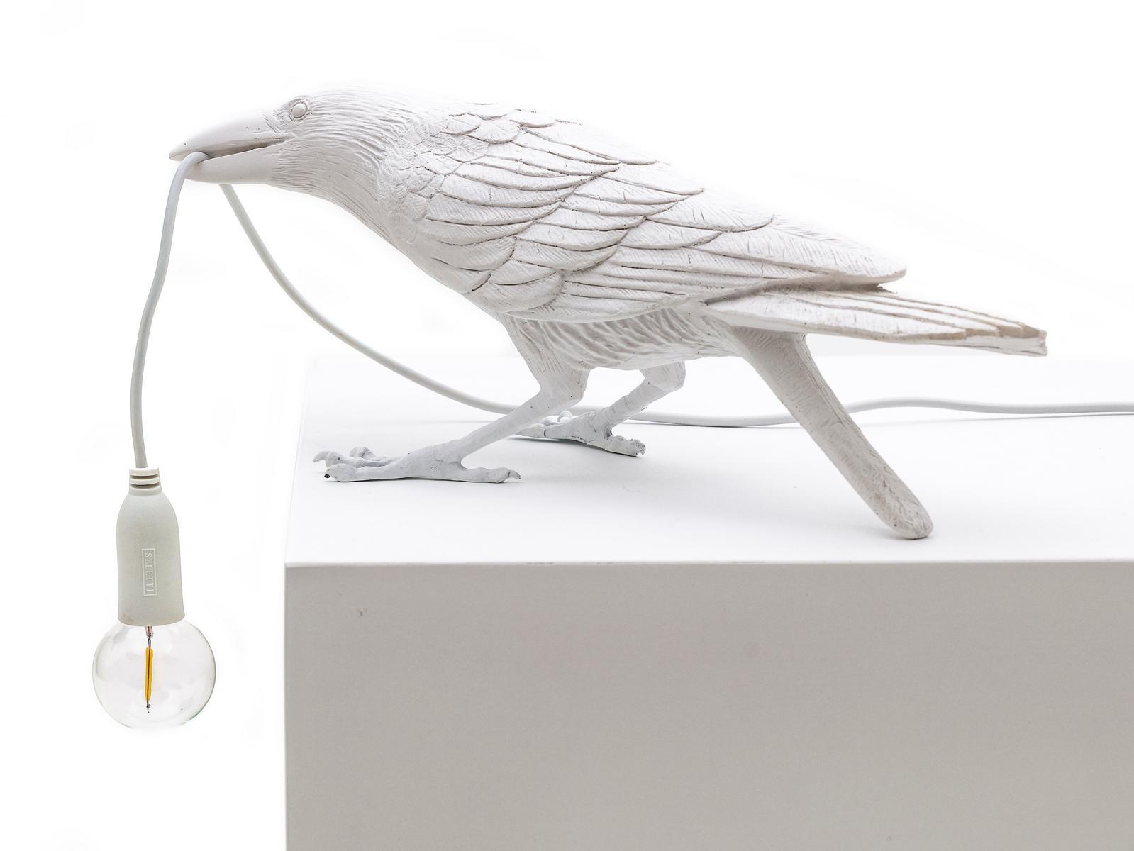 LED resin table lamp | Bird Lamp Playing by Seletti