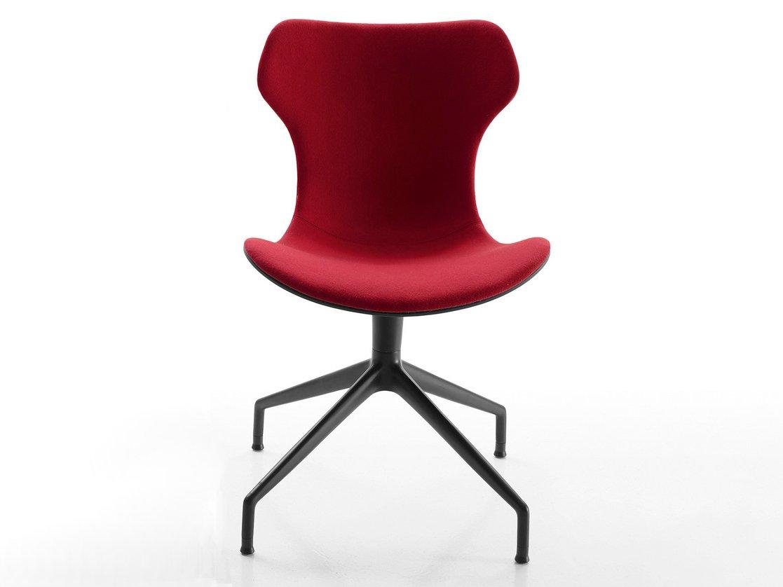 Trestle-based fabric chair | Papilio Shell by B&B Italia