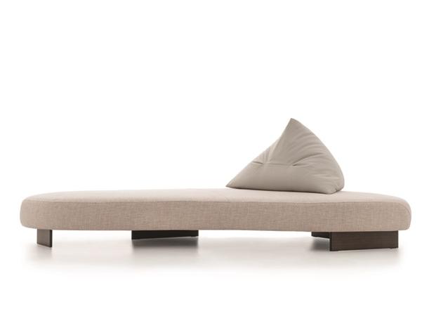 Curved 3 seater fabric sofa | Papilo by Ditre Italia