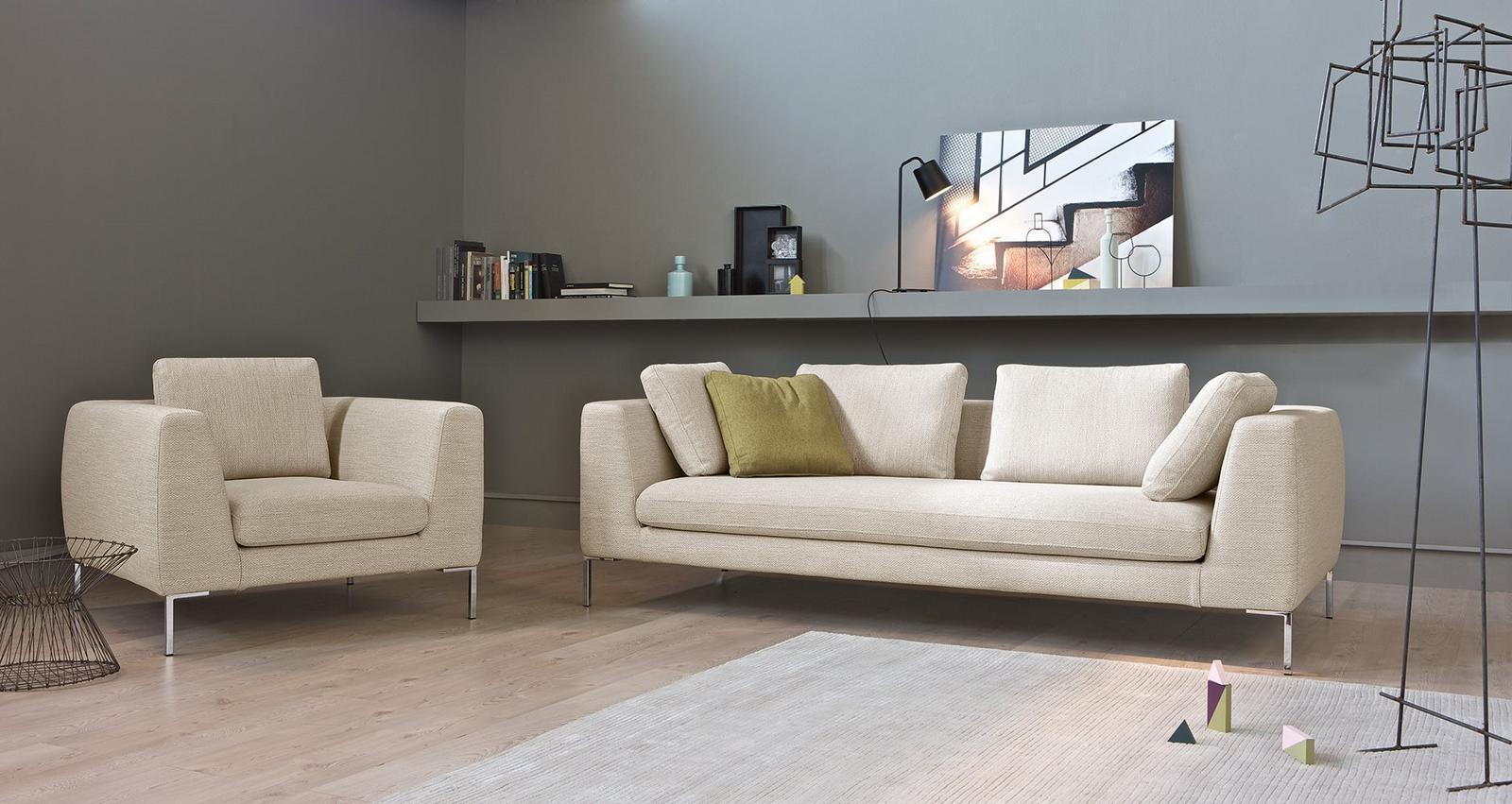 Sectional fabric sofa | Collins by Alberta Salotti