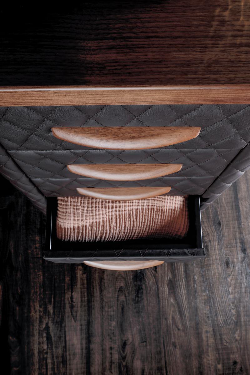 Leather chest of drawers | Tiffany Night by Tonin Casa